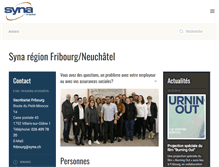 Tablet Screenshot of fribourg-neuchatel.syna.ch