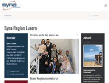 Tablet Screenshot of luzern.syna.ch