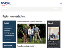 Tablet Screenshot of nordwestschweiz.syna.ch